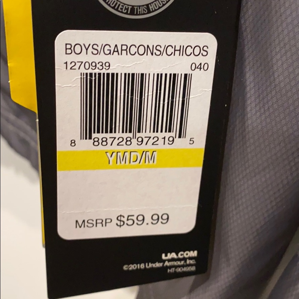 NEW Under Armour Kid’s Water Resistant Jacket - Picture 4 of 4